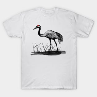 Sumi-e Crane T-Shirt